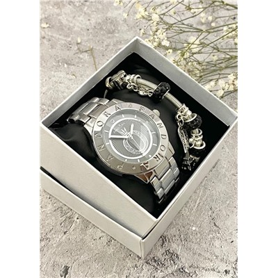Подарочный набор для женщин часы и браслет+ коробка #22852963