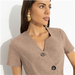 Костюм с юбкой дизайнерский, Утончённый вкус (2 в 1, бельгийский шоколад)