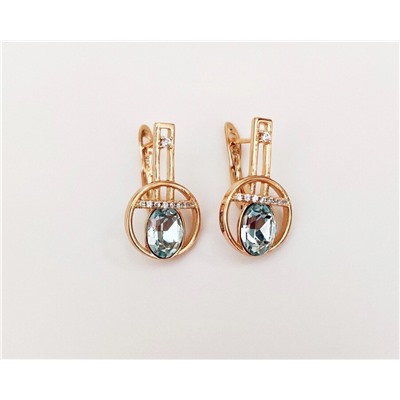 Серьги с кристаллами Swarovski