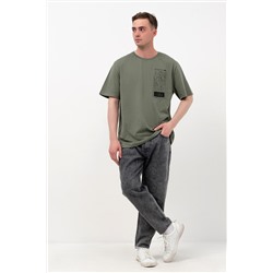 Футболка мужская Хаки с рисунком