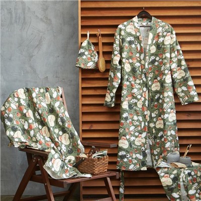 Халат мужской Этель «Генеральская банька» рукав 3/4, размер 46-48, вафля 200 г/м², 100% хлопок