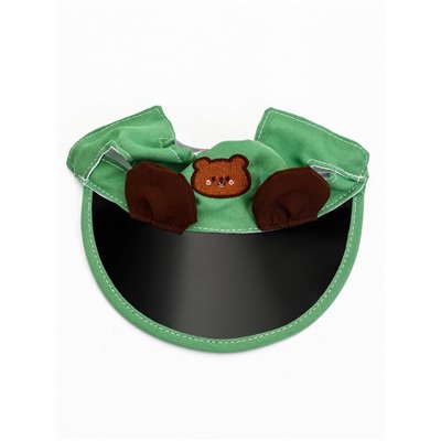 Кепка для животных, размер S, ОГ 27-33 см, высота 8 см, зелёная