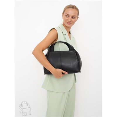 Сумка женская кожаная 1016C black Polina&Eiterou
