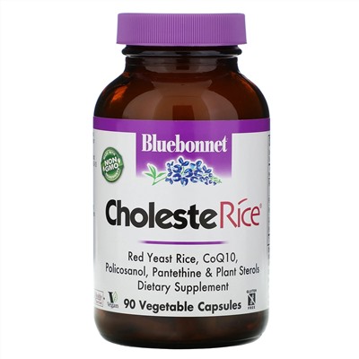 Bluebonnet Nutrition, CholesteRice, 90 Vegetable Capsules