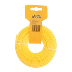 Леска для триммера ТУНДРА, сечение квадрат, d=3 мм, 50 м, нейлон