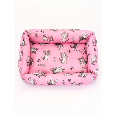 Лежанка для кошек, 40×30×15 см, розовая