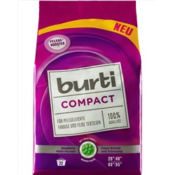 BURTI Compact концентрат Порошок для стирки Цветного и Тонкого белья 1,1 кг (20 стирок), 120908 (Германия)