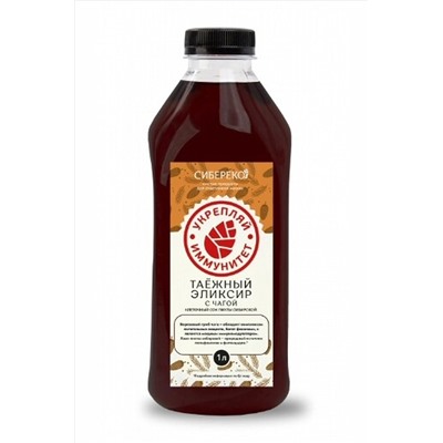 Эликсир таёжный с чагой, пэт 1000мл ЭКОПРОДУКТЫ, 1183985