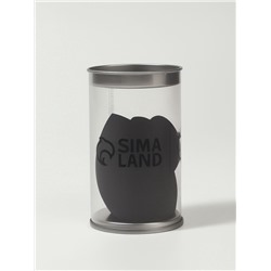 Спонжи для макияжа, в футляре, 2 шт., чёрные