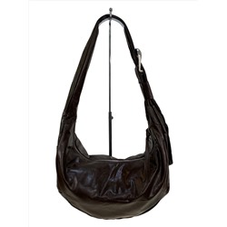 Женская сумка из искусственной кожи, цвет шоколад