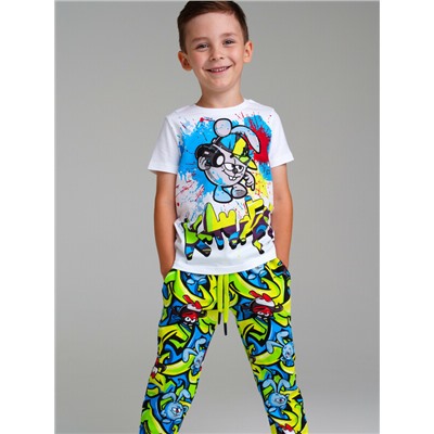 Комплект трикотажный для мальчиков: фуфайка (футболка), брюки