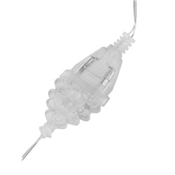 Удлинитель для комнатных гирлянд, 5 м, прозрачная нить, УМС-вилка