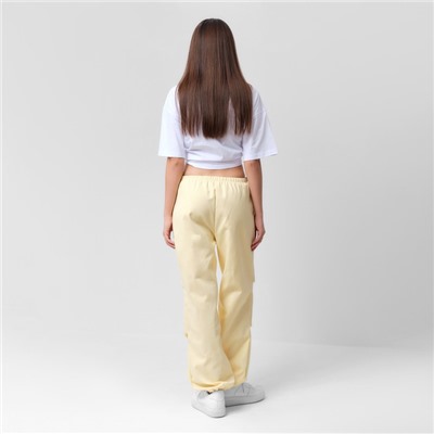 Брюки женские карго MIST: Summer time, размер 44-46, жёлтые