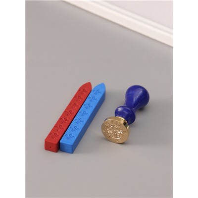 Подарочный набор для сургучной печати «Компас», печать, ручка, сургуч, 12.5×10×3.6 см