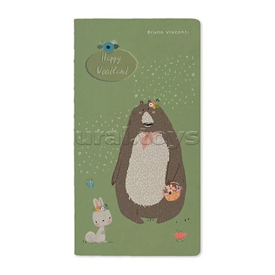 Блокнот-тетрадь 30 л. линейка "Happy Woodland"