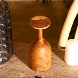 Бокал, 8×8×18 см, тиковое дерево