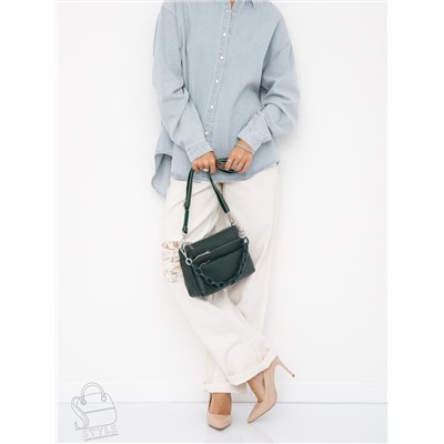 Сумка женская кожаная 3011NN green Natale Navetta