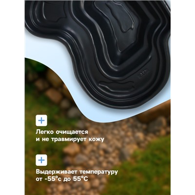 Пруд садовый пластиковый 440 л, чёрный