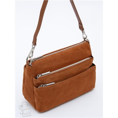 Сумка женская кожаная 8269PEF brown Polina&Eiterou