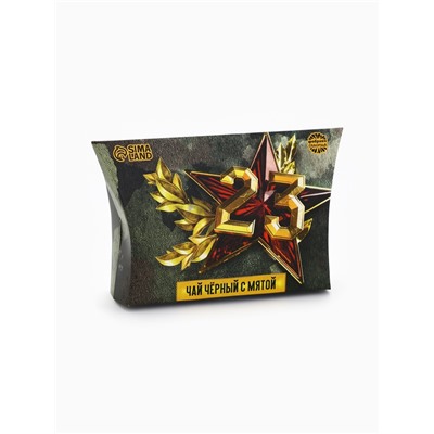 Чай подарочный «23 февраля», вкус: мята, 20 г