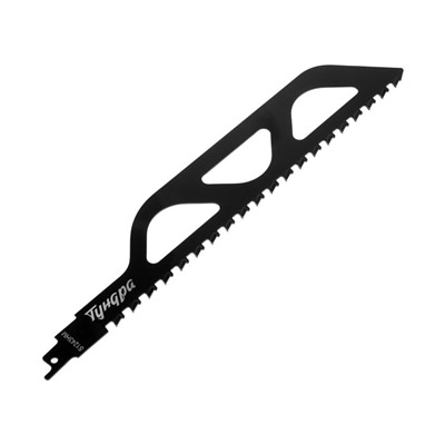 Полотно по газобетону для сабельной пилы ТУНДРА, сталь 65Mn, зубцы YG8, 305×50×1.5 мм