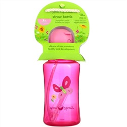 Green Sprouts, Straw Bottle, Pink