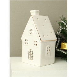 Фигурка Домик с подсветкой 12 см новогодний / YZ19670 /уп 72/LED
