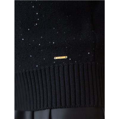 Джемпер крупной вязки с пайетками