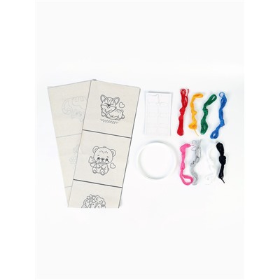 Набор для творчества. Вышивка на холсте «Весёлая компания»