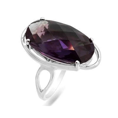 Кольцо из серебра синт.александрит, Кристалина