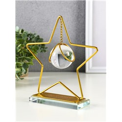 Фигура настольная «Капля в звезде», под золото, 19.5×18×5.2 см
