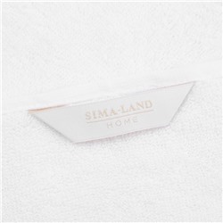 Полотенце махровое SL HOME: Floral «Блан де Блан» 30×60 см, хлопок 100%, белое