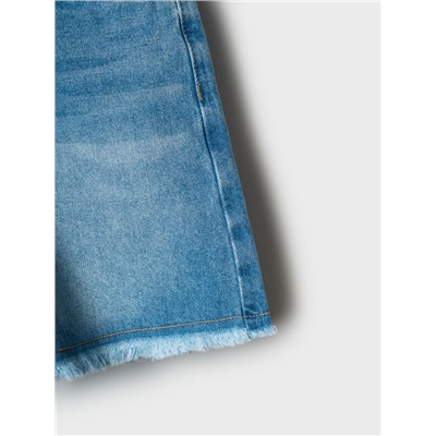 Шорты текстильные джинсовые для девочек