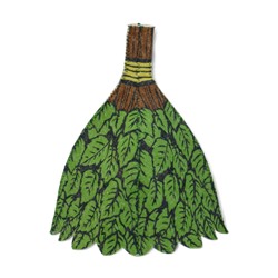 Шапка для бани и сауны «Веник», полиэфир 70%, шерсть 30%