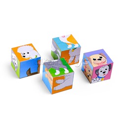 Кубики "Собачки" 4-штучные
