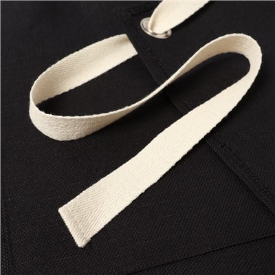 Фартук «Этель» Minimalist design, 60×70 см, dark, лён 45%, хлопок 55%, 395 г/м²