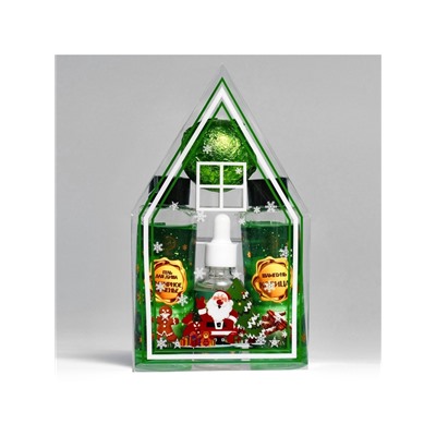 Новогодний подарочный набор косметики SB BEAUTY, гель для душа, шампунь, бомбочка, сыворотка для лица, новогодний аромат