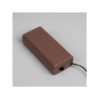 Светодиодная ветка 70 см, 20 LED, коричневая, батарейки AAх2 (не в комплекте), свечение мульти