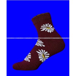 Лилия носки женские внутри махра со слабой резинкой  Ромашки