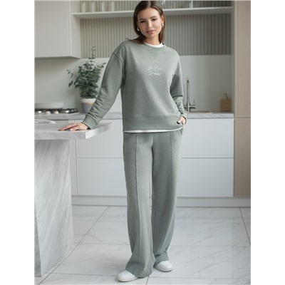 Джемпер из петельчатого футера двухнитки с эластаном