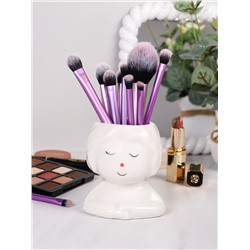 Подставка органайзер для косметики 9х7x10 см Загадочная девочка / WN11 /уп 100/ 717502