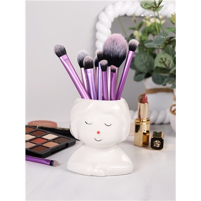 Подставка органайзер для косметики 9х7x10 см Загадочная девочка / WN11 /уп 100/ 717502