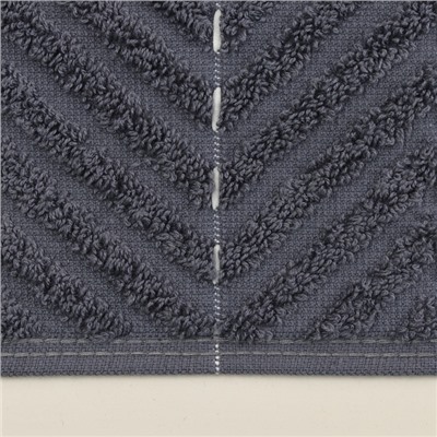 Коврик махровый SL HOME: Lines "Гри Сандре" 50х70 см, 100% хлопок, 750 г/м2