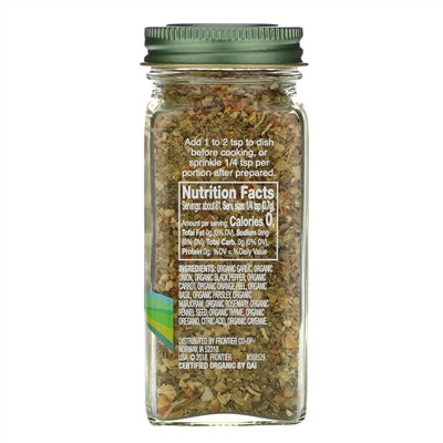 Simply Organic, пикантная приправа, без соли, 57 г (2,0 унции)