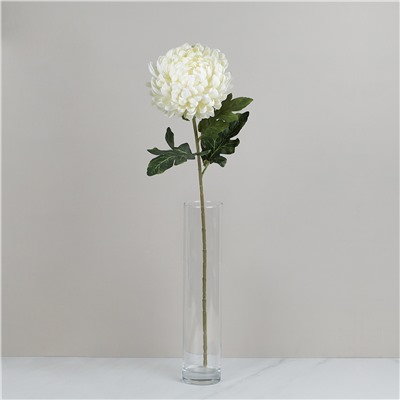 Цветок искусственный Хризантема 73 см Белый / GT41-7 /уп 300/