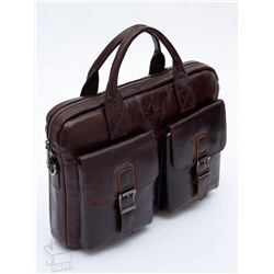Портфель мужской кожаный 0993Z coffee Zinimsk в Новосибирске
