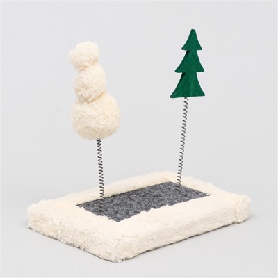 Игрушка для кошек с дразнилками «Зимний лес», цвет МИКС