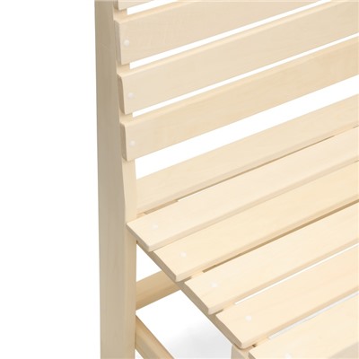 Скамейка для бани и дачи, 100×49×87.5 см, деревянная