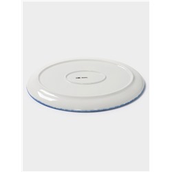 Блюдо сервировочное Magistro Blue Lagoon, 30.5×22.7×2.3 см, фарфор, белое