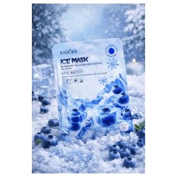 SADOER Питательная и охлаждающая тканевая маска для лица с экстрактом черники